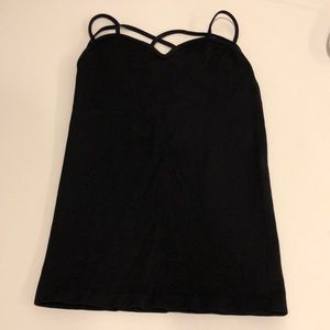 Suzette black Criss Cross Cami size one size 7-14